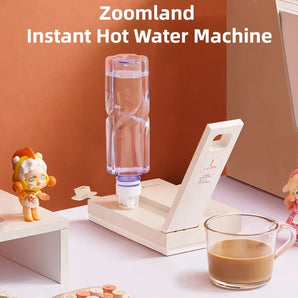 Zoomland Portable Instant Kettle – 1600W Fast Boiling, 5-Temp Settings, Foldable for Travel & Office