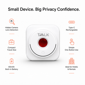 TAALK Smart Hidden Camera Detector – Portable Anti-Spy Camera Finder