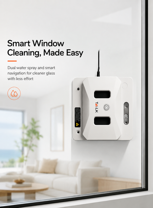Smart Automatic Window Cleaning Robot – Dual Water Spray & Laser Navigation